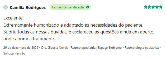 Depoimento Google Dra. Glaucia Novak