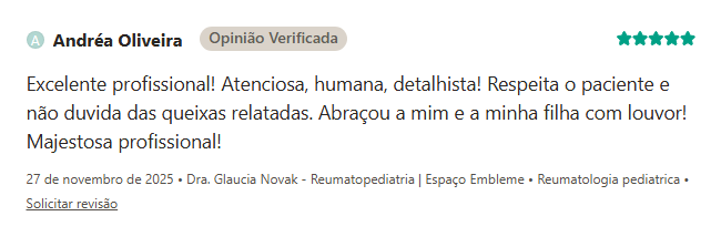Depoimento Google Dra. Glaucia Novak